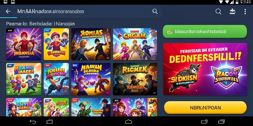 Momen pertarungan seru dengan monster yang menantang.