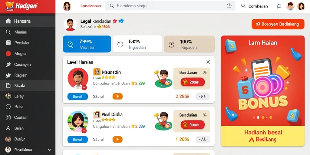 Mode permainan yang seru dan beragam.