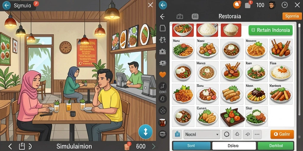 Tantangan seru di setiap level permainan.