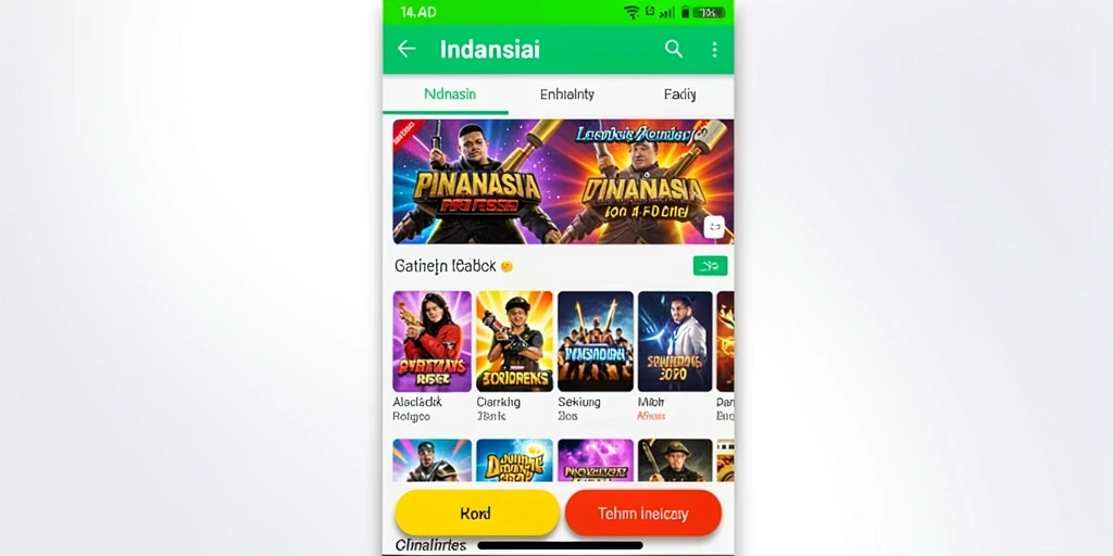 Desain grafis yang memukau dan cerah.
