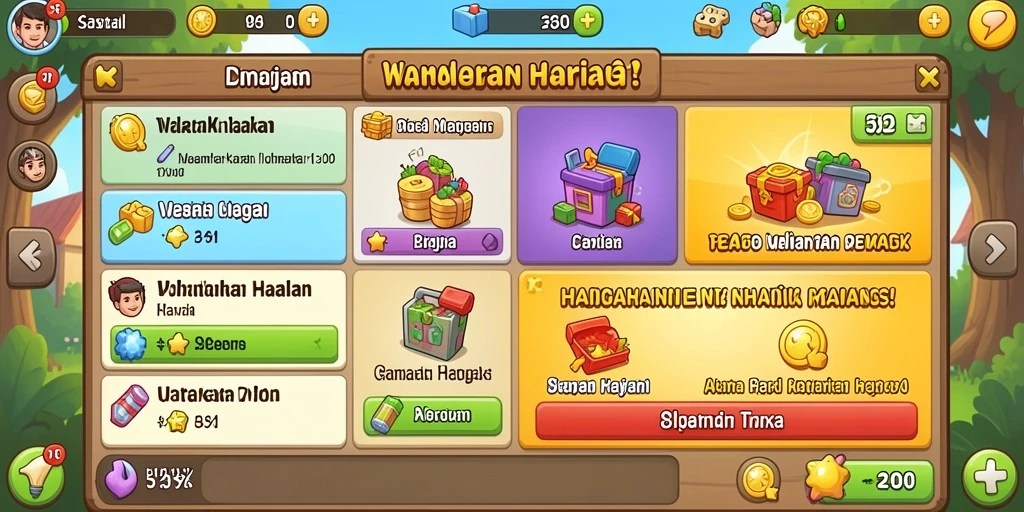 Tantangan level yang semakin menegangkan.